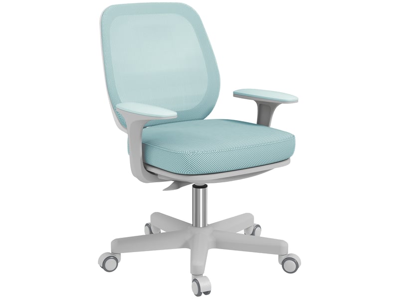  Chaise de bureau pivotante et réglable en hauteur vert 55 x 48 x 82,5-94,5 cm  - Conforama B