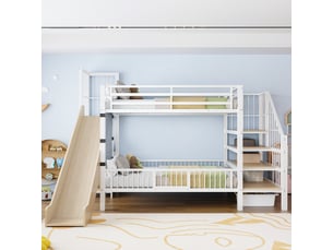 Lit superposé 90x200 cm <strong>MODENUIT </strong>  <strong></strong> coloris blanc