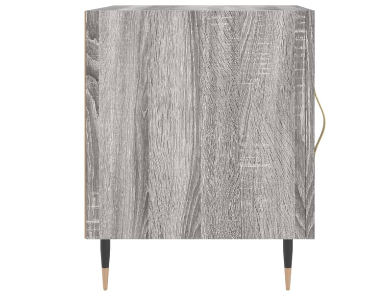  Lot de 2 tables de chevet - cabinet de chevet - table de nuit sonoma gris 40x40x50cm bois d'ingénierie  - Conforama E