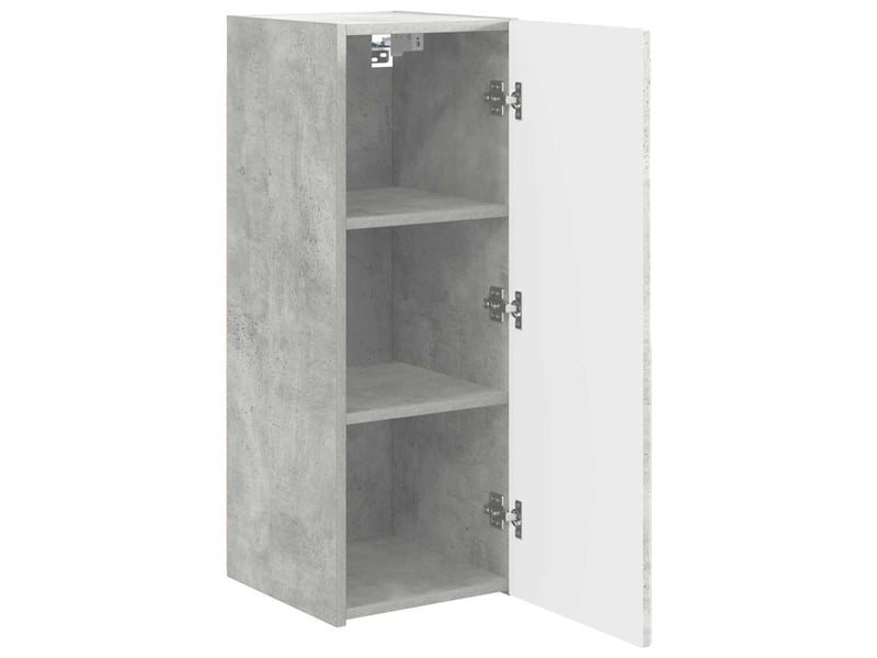  Meuble tv - banc tv - meuble de rangement mural 30 x 31 x 80 cm béton bois d'ingénierie  - Conforama E