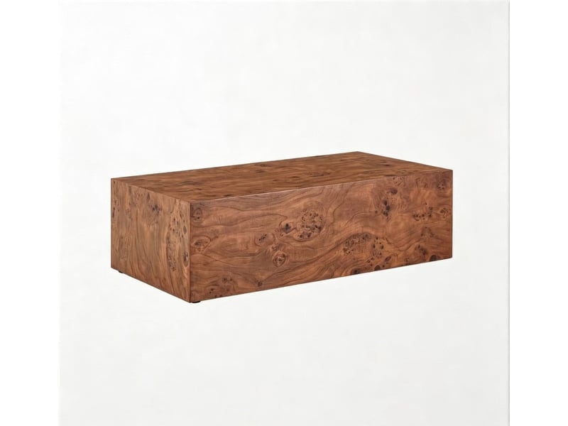  Table basse minimaliste moderne, mdf effet bois naturel, 90 × 50 × 30 cm, surface facile d’entretien  - Conforama D