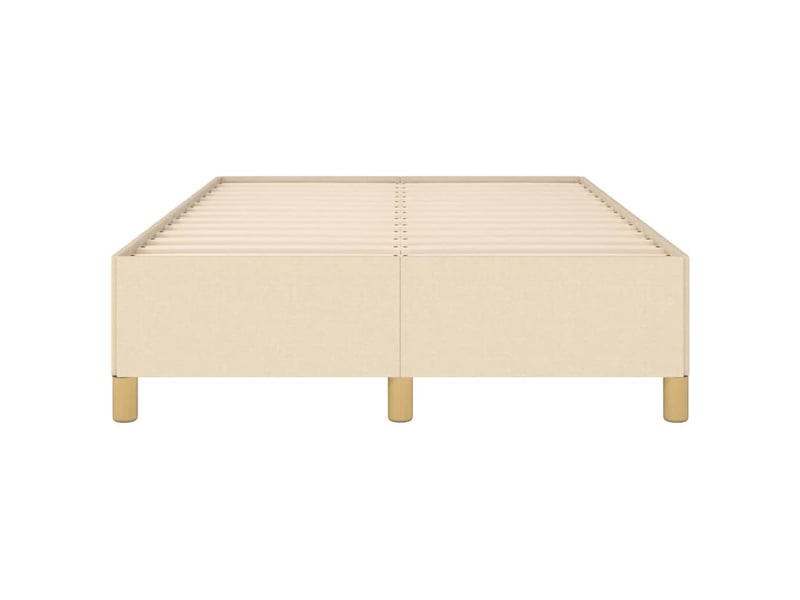  Lit double- lit adulte -  cadre de lit sans matelas crème 120x190 cm tissu  - Conforama D