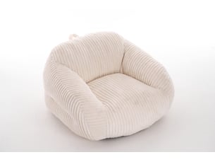 Fauteuil poire adulte 116x110x61 cm beige