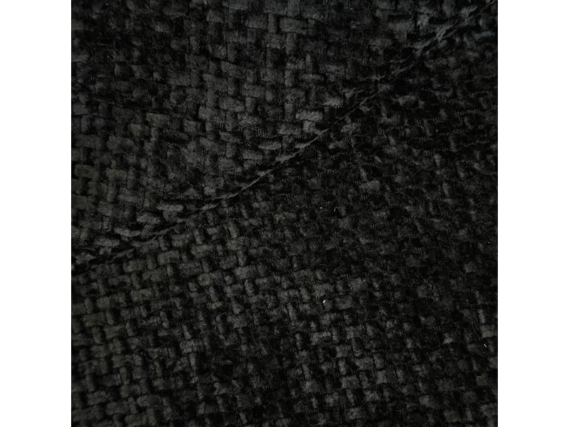  Pouf noir en tissu 87x84x38 cm rembourrage mousse haute résilience  - Conforama E