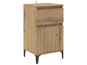 Table de chevet - cabinet de chevet - table de nuit chêne artisanal 40 x 35 x 70 cm