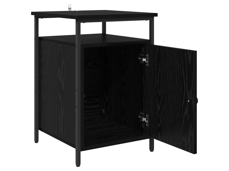  Table de chevet - cabinet de chevet - table de nuit 2 pièces chêne noir 40 x 42 x 60cm  - Conforama D