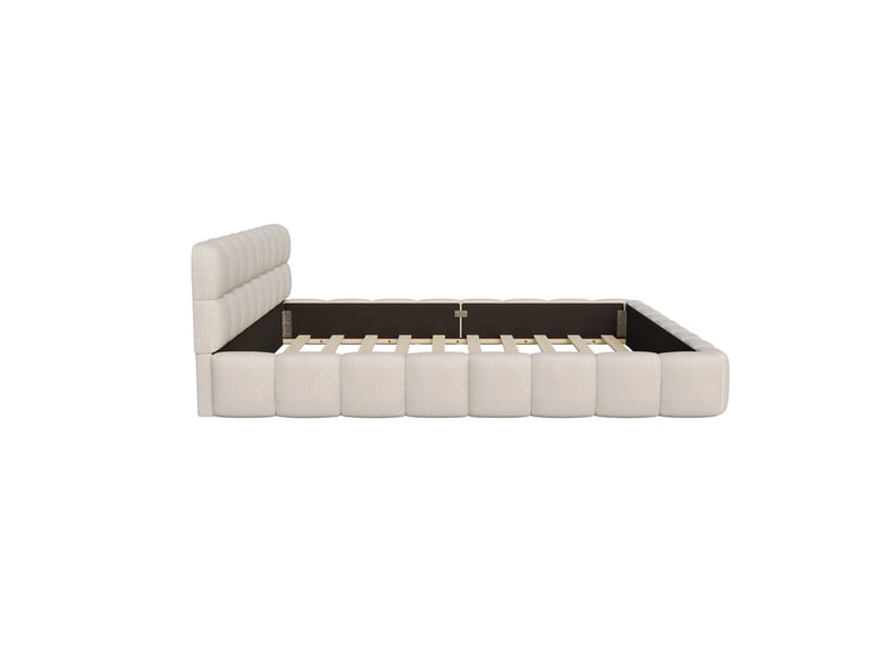 Lit 2 places 160x200 cm coloris beige  - Conforama W