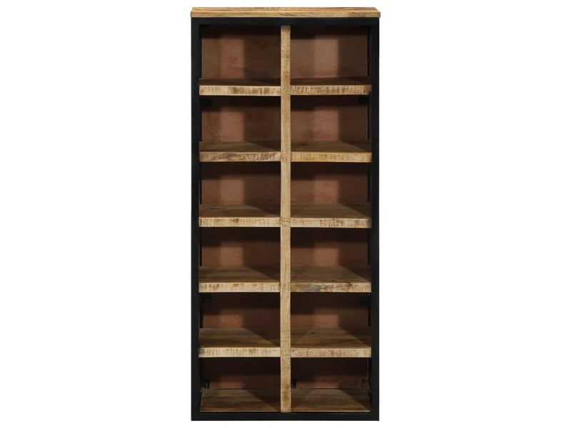  Meuble à chaussure, cabinet à chaussures 50x30x110 cm bois de mangue massif  - Conforama D
