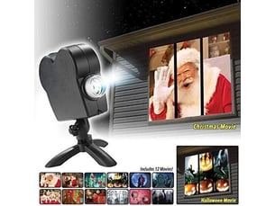 Projecteur de fenêtre d'halloween, 12 films