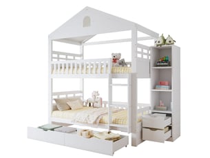 Sommier cadre à lattes 2x90x200 cm MIVRAY vendu avec sommier,sans matelas