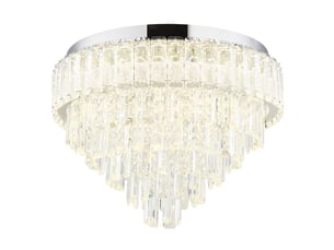 Globo crystalia plafonnier led chromé 50 cm, 27006000 k