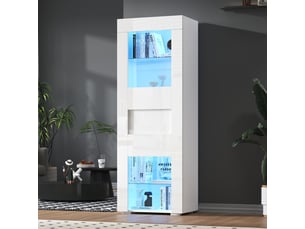 Vitrine coloris blanc OOIILLEE Luxe haut de gamme - 60 cmx170 cm