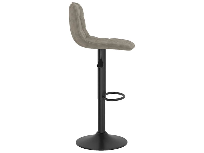  Tabouret de bar, chaise de bar gris clair velours shl24197  - Conforama D