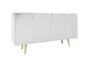 Buffet 4 porte(s)  0 tiroir(s) HANAH HOME  - 150 cm coloris blanc 