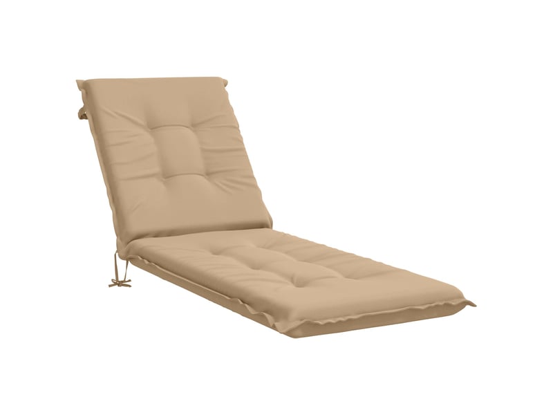 Coussin de transat, coussin pour bain de soleil gemert 100 % polyester sable 190 x 60 x 9 cm cf56198 - Conforama A