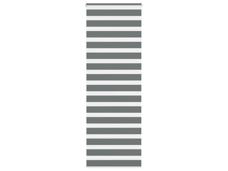 Store zèbre, store de fenêtre gris foncé largeur du tissu 80,9 cm polyester cf48629 - Conforama B
