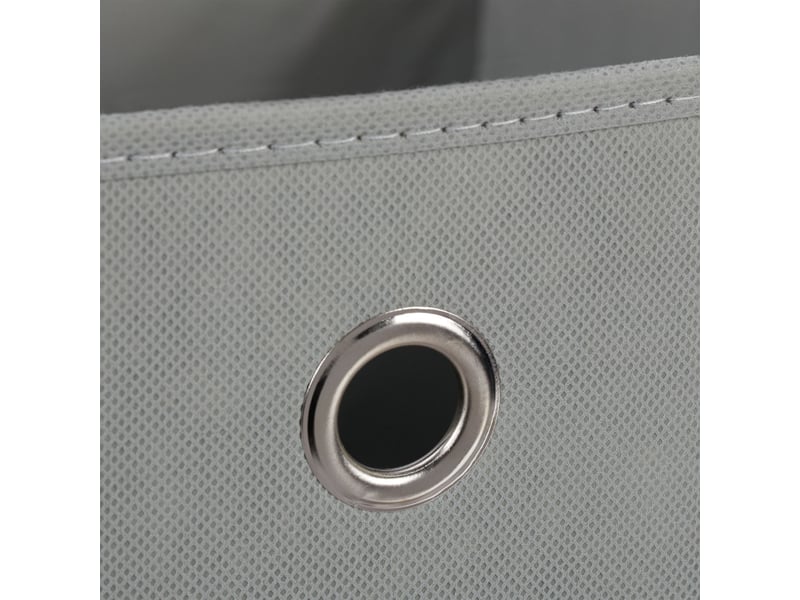  Lot de 4 bacs de rangement pliables pratiques chambre salon 30 x 30 x 30 cm en tissu gris 13_0014537  - Conforama D