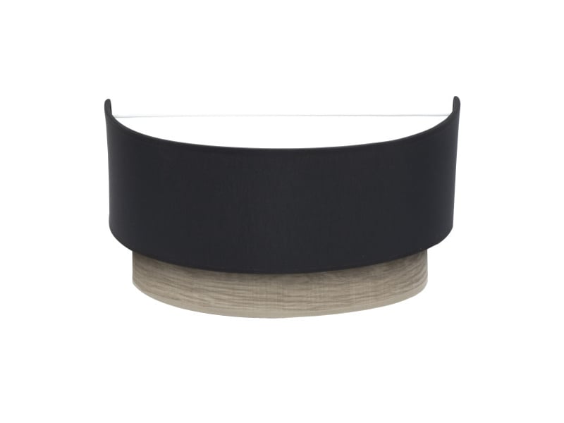  Applique murale fabrilamp tania noir bois gris 1 x e27 15x30x16 cm 188361009 - Conforama A