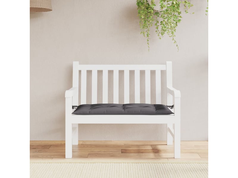  Coussin de banc de jardin, coussin d'assise anthracite 110x50x7 cm tissu oxford cf52634  - Conforama B