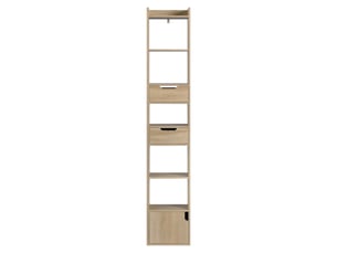 Bibliotheque coloris bois clair 6 étagère(s) <strong>FLORAGRACE</strong> <strong></strong> - 33 cm x 181 cm