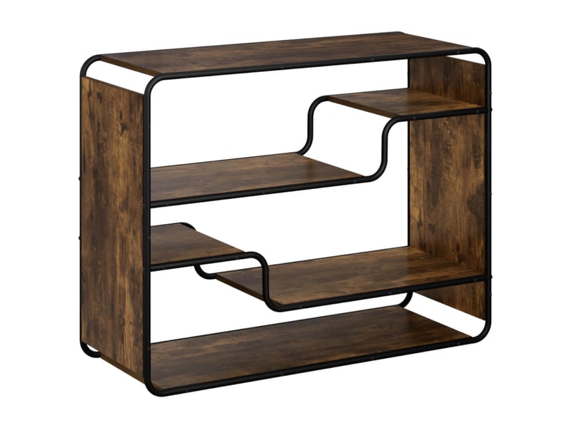  Buffet salon, buffet de rangement chêne fumé 98x37,5x75,5 cm bois d'ingénierie  - Conforama A