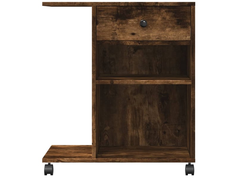  Support d'imprimante table meuble bureau avec roulettes 60 x 40 x 68,5 cm marron 02_0044752  - Conforama B