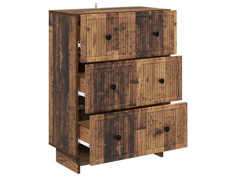  Armoire de rangement bureau, armoire à tiroirs 66 x 34,5 x 90 cm bois d'ingénierie shl7195  - Conforama E