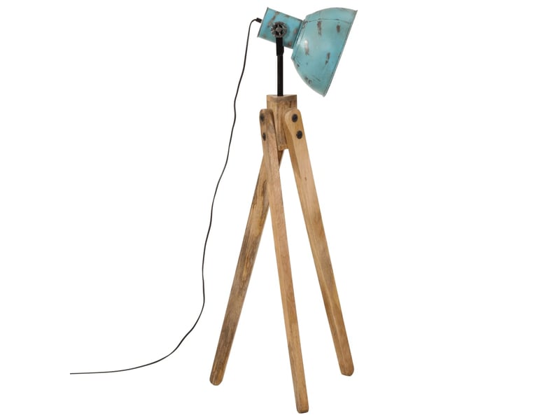  Lampadaire salon, lampe sur pied 25 w bleu délavé 45x45x120 cm e27  - Conforama D