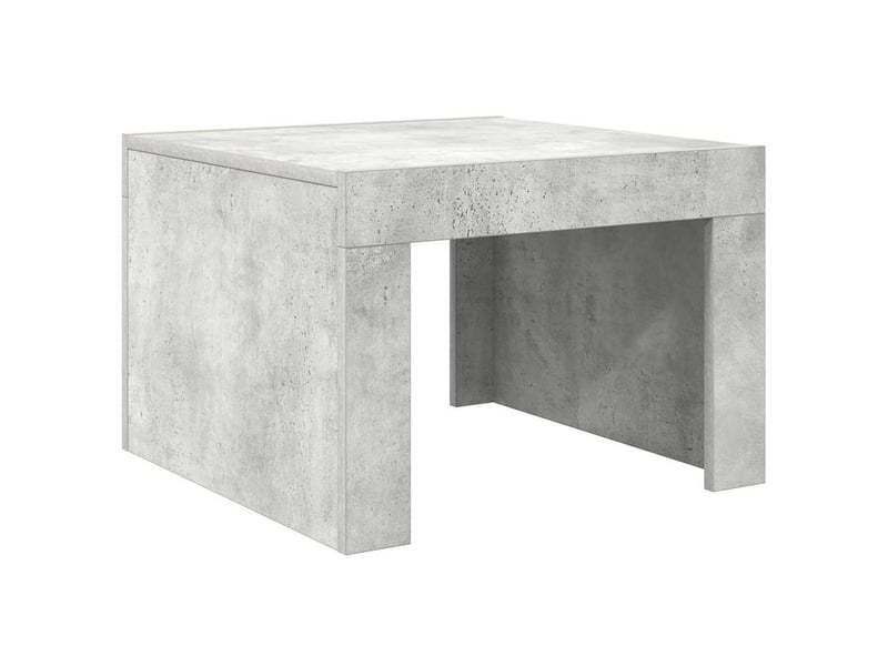  Table basse - table de salon - table à thé gris béton 50x50x35 cm bois d'ingénierie  - Conforama A