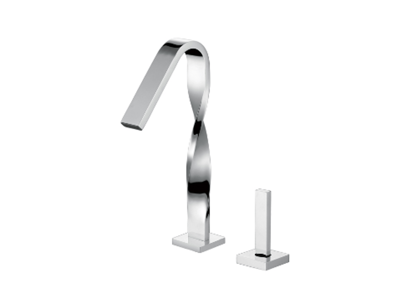 Robinet lavabo sur plage enipée chromé — design contemporain hudor - Conforama A