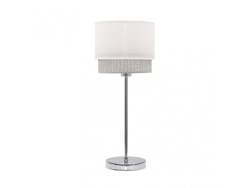  Lampe à poser fabrilamp kenya blancgris 1 x e14 45 x 18 x 18 cm 111071001 - Conforama A