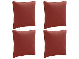 Lot de 4 coussins de dos, coussins de dossier putten 100 % polyester rouge cf59437