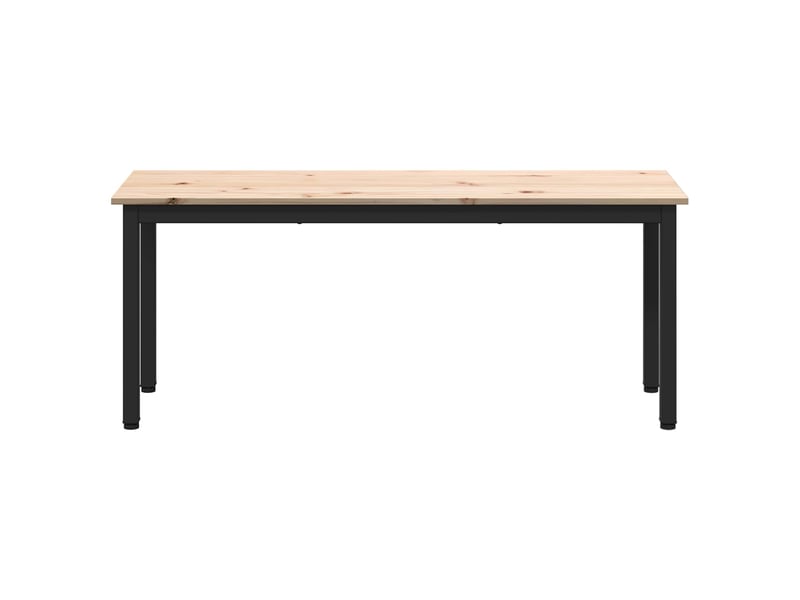  Banc d'entrée, banc d'intérieur naturel 110x35x45 cm bois de pin massif  - Conforama E