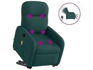 Fauteuil relax électrique  <strong></strong> Tissu vert