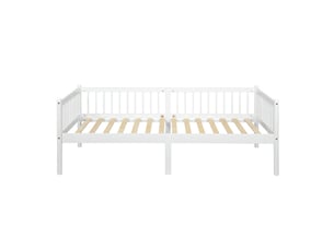 Lit banquette 90x200 cm <strong></strong>  <strong></strong> coloris blanc