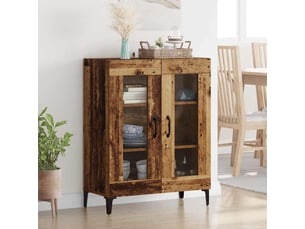 Buffet - bahut - meuble de rangement bois ancien 69,5 x 34 x 90 cm bois d'ingénierie et fer