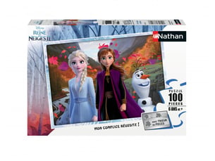 Puzzle 100 p - un monde magique disney la reine des neiges 2