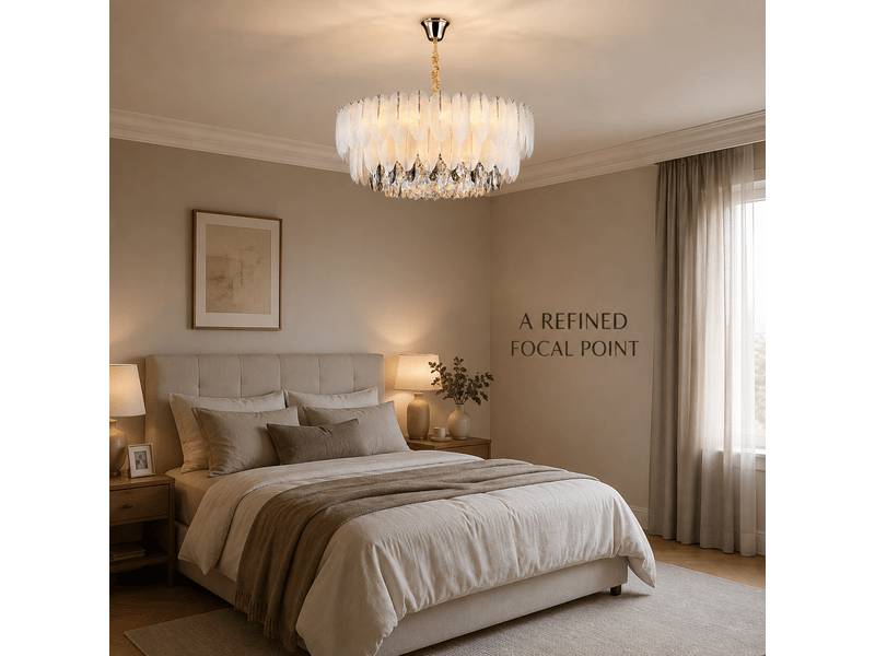  Suspension à plumes c ø 60 cm – sans ampoule YUMAO00C3 - Conforama D
