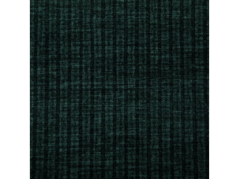 Fauteuil chenille vert avec repose-pieds, canapé individuel rembourré pour salon et petit espace - Conforama W