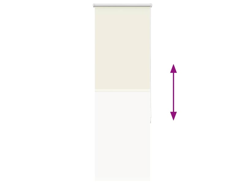  Store enrouleur occultant, store à rouleau blanc cassé largeur du tissu 35,7 cm cf45603  - Conforama E