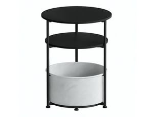Table basse rond(e) coloris bicolore   - 43 cmx43 cm