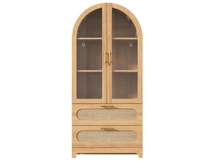 Vitrine coloris bois clair - x