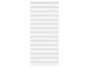 Store zèbre, store de fenêtre blanc 115x200 cm largeur du tissu 110,9cm polyester cf48353