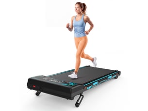 Tapis de marche pour domicile et bureau avec inclinaison automatique 15 %, moteur silencieux, 1-8 kmh, charge max. 150 kg, télécommande