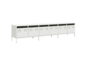 Meuble tv coloris blanc 202 cm <strong></strong>  <strong></strong>