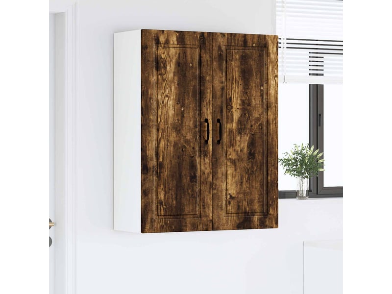 Meuble mural de cuisine, armoire de cuisine chêne fumé 80x31x100cm shl4908 - Conforama D