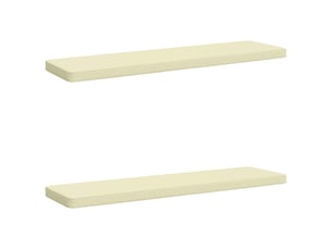 Lot de 2 coussins de banc, coussins d'assise vught 100 % polyester crème cf57951