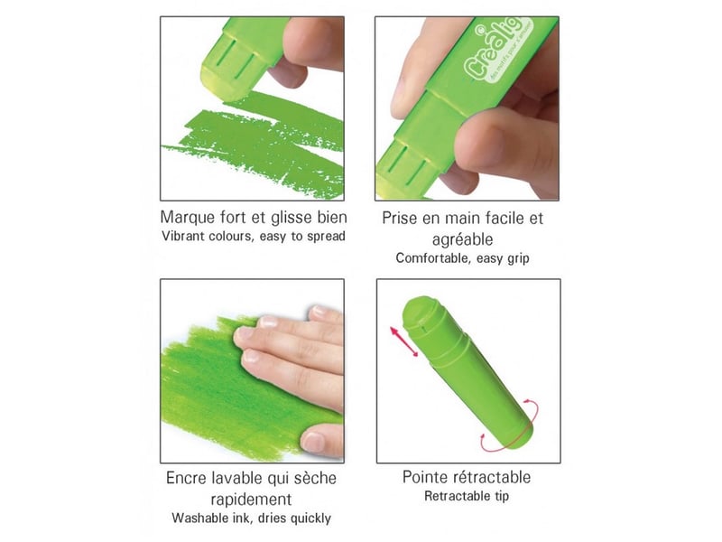  Boite de 9 crayons gras retractables CL194 - Conforama B