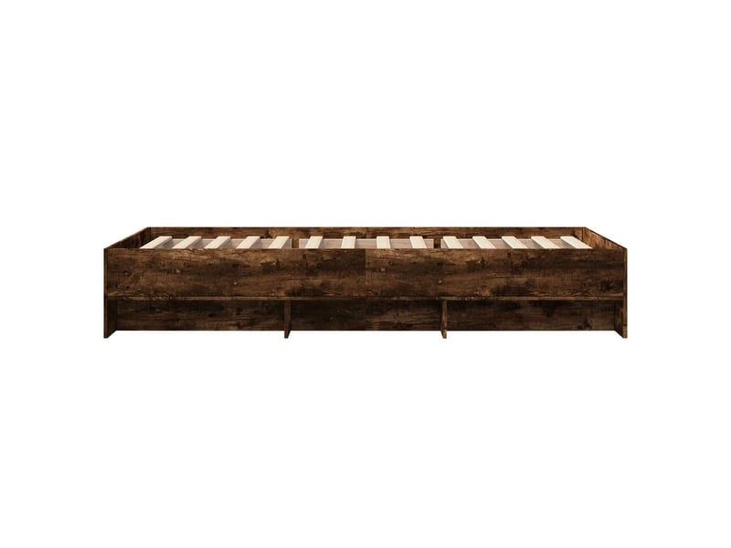  Lit simple- lit adulte -  cadre de lit chêne fumé 80 x 200 cm bois d'ingénierie  - Conforama D
