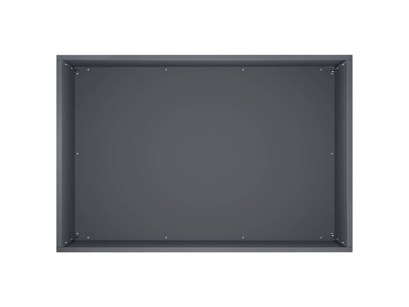  Jardinière - cache-pot de jardin 2 pcs anthracite 50 x 40 x 50 cm  - Conforama E